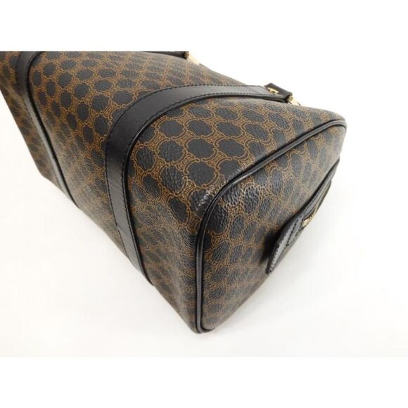 Celine Hardware Gold Leather Black Triomphe Speedy 25 Tote Bag Handbag - Picture 6 of 8